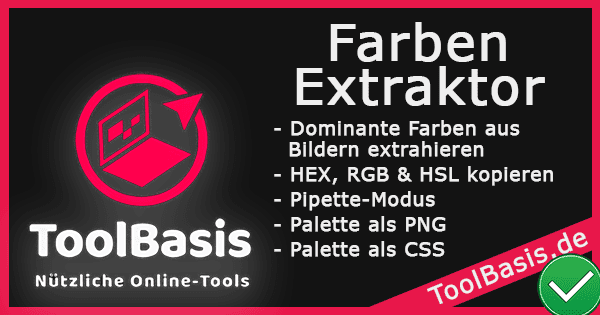 ToolBasis – Farben-Extraktor: Dominante Farben aus Bildern extrahieren